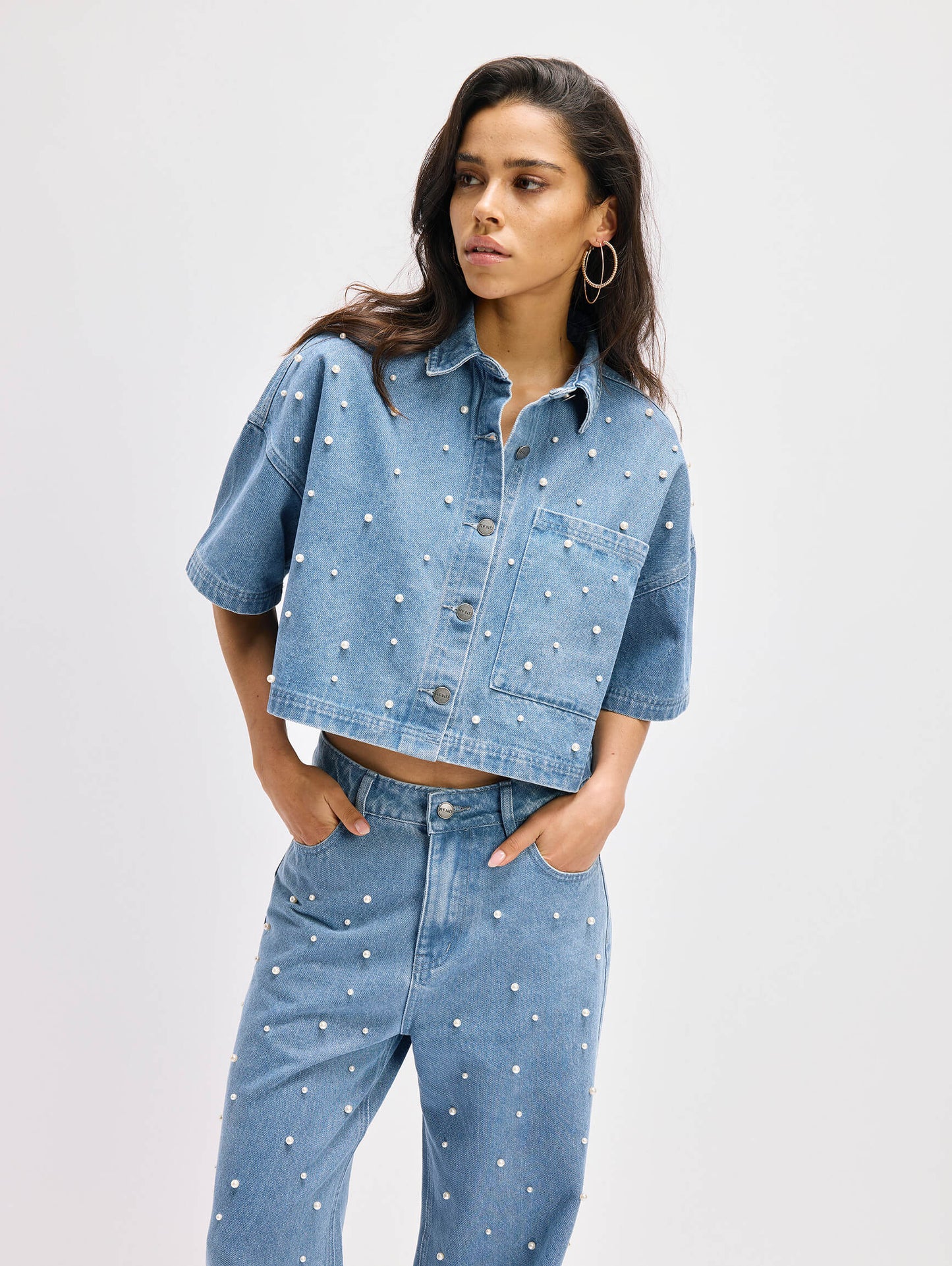 Adeline denim top