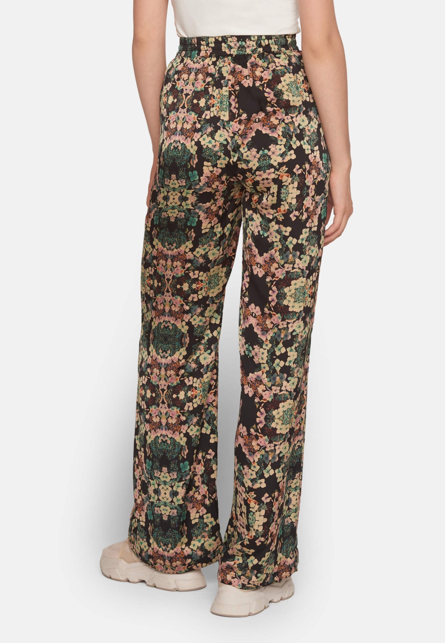 Flower wideleg pants